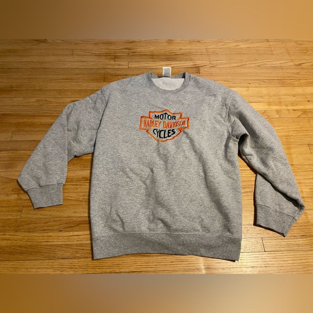 Harley-Davidson Gray Women’s L Pullover Grey Sweater